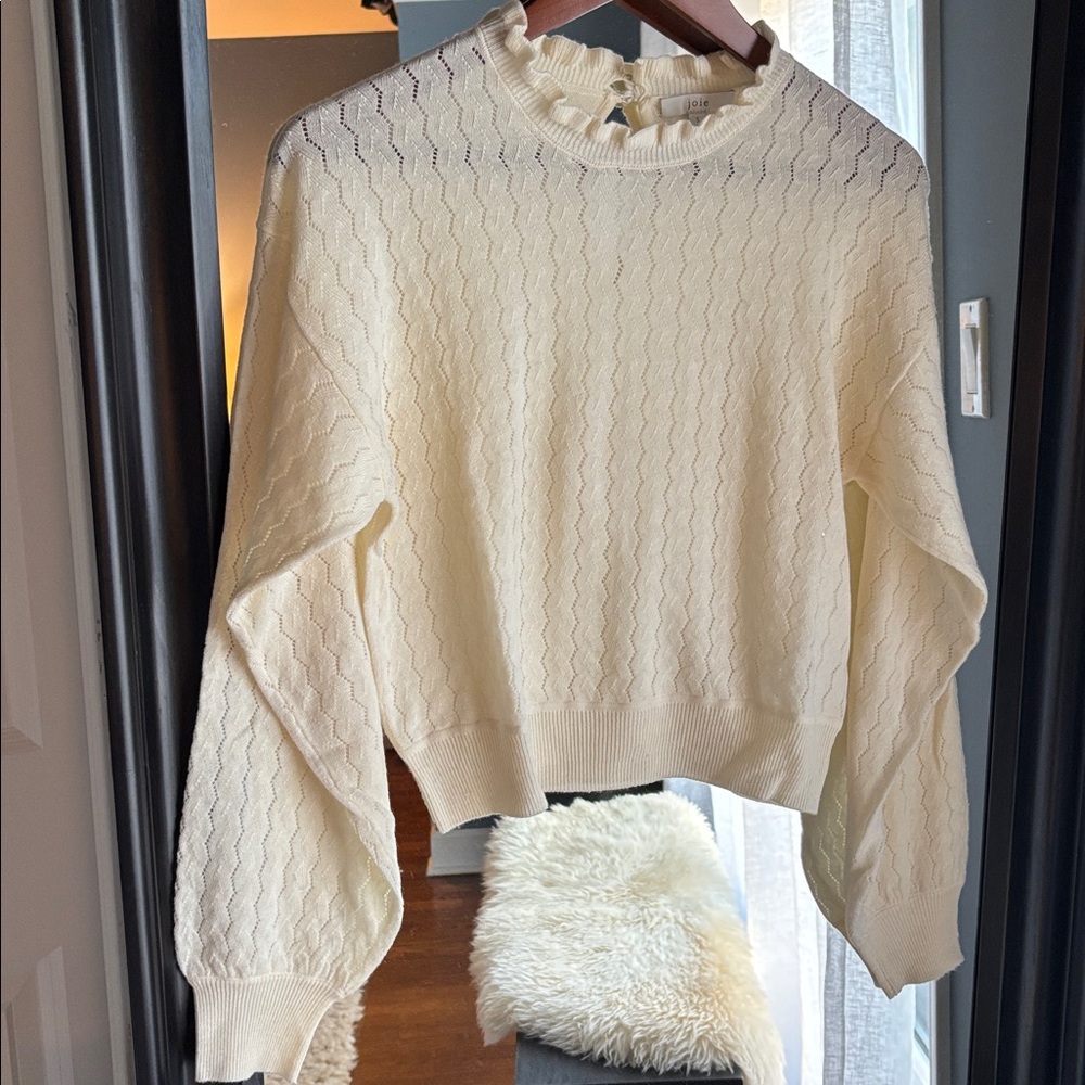 Joie Ivory Caviar HADAR SWEATER